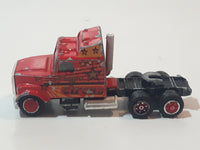 Vintage Majorette Super Movers 600 Series Circus Semi Tractor Truck Red 1/87 Scale Die Cast Toy Car Vehicle