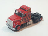 Vintage Majorette Super Movers 600 Series Circus Semi Tractor Truck Red 1/87 Scale Die Cast Toy Car Vehicle