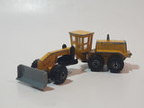 Vintage Majorette No. 331 Niveleuse Grader Leveling Scraper Yellow Die Cast Toy Car Vehicle Missing Grader Blade