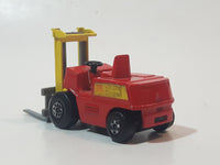 1972 Lesney Products Matchbox Red Yellow Superfast No. 15 Fork Lift Truck Toy Car Warehouse Yard Machinery Vehicle