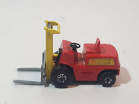 1972 Lesney Products Matchbox Red Yellow Superfast No. 15 Fork Lift Truck Toy Car Warehouse Yard Machinery Vehicle