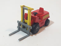 1972 Lesney Products Matchbox Red Yellow Superfast No. 15 Fork Lift Truck Toy Car Warehouse Yard Machinery Vehicle