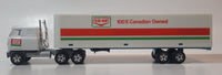 Very Rare ERTL Co-op 100% Canadian Owned Semi Truck and Trailer White Die Cast Toy Car Vehicle
