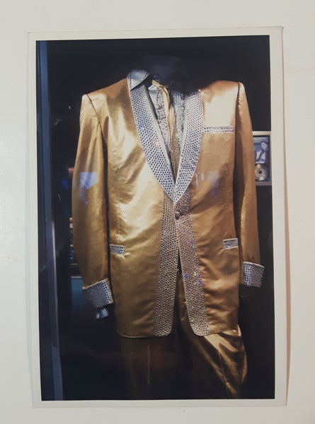Graceland Museum Elvis Presley Gold Lame Suit " 4" x 6" Color Photo
