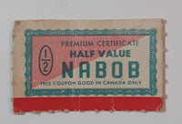 Vintage Nabob Half Value Premium Certificate Coupon