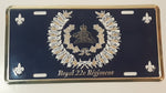 Rare Royal 22e Regiment Infantry Unit Embossed Metal Vanity License Plate