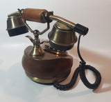1996 GenExxa "Wood Fashion Phone" Rotary Style Push Button Telephone