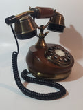 1996 GenExxa "Wood Fashion Phone" Rotary Style Push Button Telephone