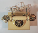 Rare Vintage French Victorian Style Cherubs Rotary Style Telephone Shaped Alarm Clock
