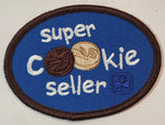 Girl Guides Super Cookie Seller 2" x 2 3/4" Embroidered Fabric Patch Badge