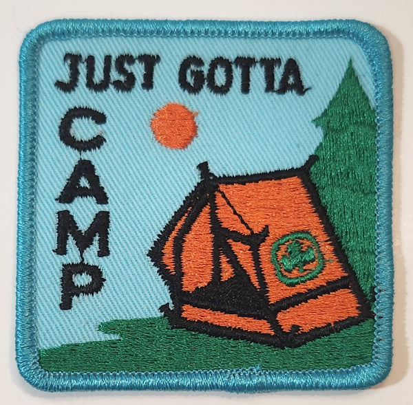 Girl Guides Just Gotta Camp 2 1/2" x 2 1/2" Embroidered Fabric Patch Badge