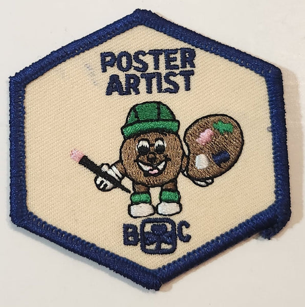 Girl Guides BC Poster Artist 2 1/2" x 2 1/2" Embroidered Fabric Patch Badge