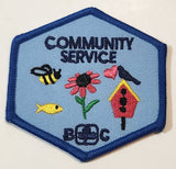 Girl Guides BC Community Service 2 1/2" x 2 1/2" Embroidered Fabric Patch Badge