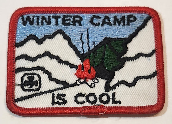 Girl Guides Winter Camp Is Cool 2" x 2 3/4" Embroidered Fabric Patch Badge