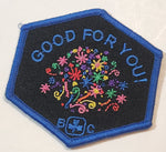 Girl Guides BC Good For You 2 1/2" x 2 1/2" Embroidered Fabric Patch Badge