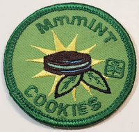 Girl Guides Mmmint Cookies 2" Embroidered Fabric Patch Badge