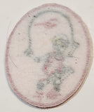 Girl Guides Halloween Skeleton Jump Roping 1 3/4" x 2 1/2" Embroidered Fabric Patch Badge