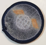 Globe with Wings 1 1/2" Embroidered Fabric Patch Badge