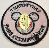 Girl Guides 2009 Laity District Disney Princess Camp 3" Embroidered Fabric Patch Badge