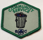 Girl Guides BC Community Service 2 1/2" x 2 1/2" Embroidered Fabric Patch Badge