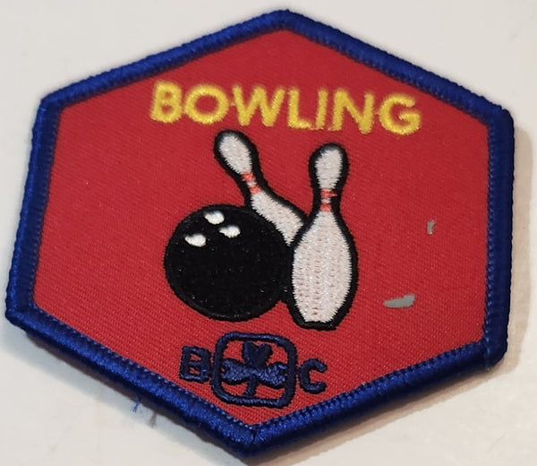 Girl Guides BC Bowling 2 1/2" x 2 1/2" Embroidered Fabric Patch Badge