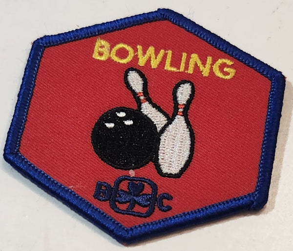 Girl Guides BC Bowling 2 1/2" x 2 1/2" Embroidered Fabric Patch Badge