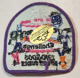 Girl Guides BC 1910-2005 95 Celebration Challenge 3" x 3" Embroidered Fabric Patch Badge