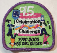 Girl Guides BC 1910-2005 95 Celebration Challenge 3" x 3" Embroidered Fabric Patch Badge