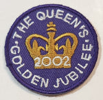2002 The Queen's Golden Jubilee 1 3/4" Embroidered Fabric Patch Badge