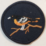 Oriole Bird Themed 2" Embroidered Fabric Patch Badge