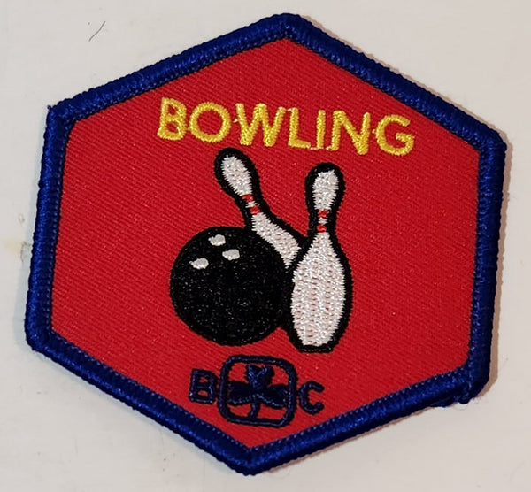 Girl Guides BC Bowling 2 1/2" x 2 1/2" Embroidered Fabric Patch Badge