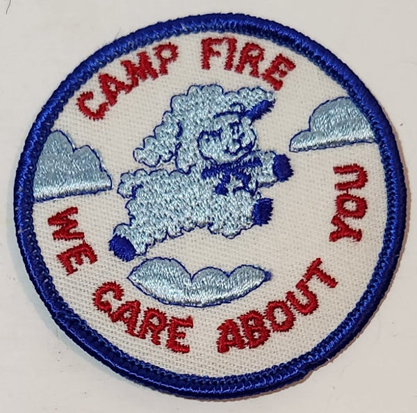 Camp Fire We Care About You 3" Embroidered Fabric Patch Badge