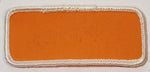 Blank Orange with White Border 1 3/8" x 3 1/8" Embroidered Fabric Patch Badge
