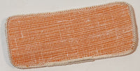Blank Orange with White Border 1 3/8" x 3 1/8" Embroidered Fabric Patch Badge