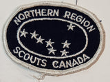 Scouts Canada Northern Region 2" x 2 3/4" Embroidered Fabric Patch Badge