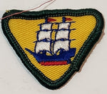 Boy Scouts Ship Boat 1 1/2" x 1 3/4" Embroidered Fabric Patch Badge