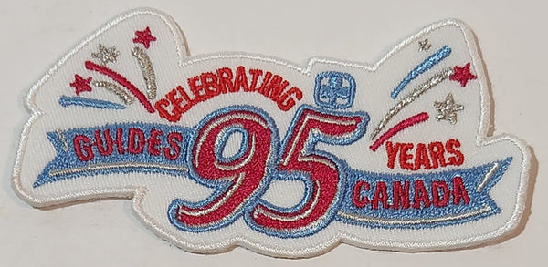 Girl Guides of Canada Celebrating 95 Years 1 3/4" x 3 1/2" Embroidered Fabric Patch Badge