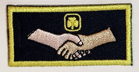 Girl Guides Handshake 1" x 2" Embroidered Fabric Patch Badge