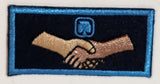 Girl Guides Handshake 1" x 2" Embroidered Fabric Patch Badge