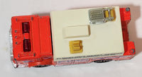 1992 Matchbox Mack Auxiliary Power Truck Flood Light Rescue Unit Fire Truck 1/84 Scale Orange Die Cast Toy Car Vehicle