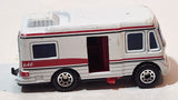 2000 Matchbox Canyon Base Truck Camper White Die Cast Toy Car Recreational Vehicle RV with Opening Side Door