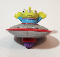 1999 McDonald's Disney Toy Story 2 Little Green Alien 2 1/2" Tall Spinning Top Toy Figure
