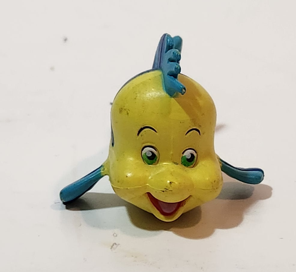 Disney The Little Mermaid Flounder Fish 2" Long PVC Toy Figure ...