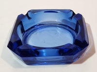 Vintage Cobalt Blue Glass Ash Tray