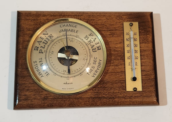 4'' Weather Barometer - Weather Forecast, Indoor Outdoor Barometer Wall  Mount, Vintage Decoration, Barometer Weather Station for Home, Fishing,  Boat