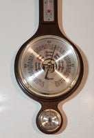 Vintage Taylor Thermor Banjo Style 21" Wood Case Barometer Thermometer Hygrometer Weather Station Made in Japan