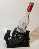 Frog Themed 8 1/2" Long Heavy Iron Wine Bottle Holder