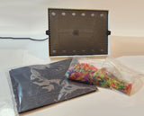 Vintage 1991 Milton Bradly Lite Brite Model No. C4780 LR24153 110V 25W Lite Brite Toy Light Up Picture Toy with Bag of Pegs in Box