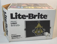 Vintage 1991 Milton Bradly Lite Brite Model No. C4780 LR24153 110V 25W Lite Brite Toy Light Up Picture Toy with Bag of Pegs in Box