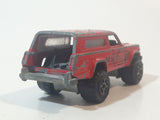 Vintage Majorette No. 236 4x4 Cherokee Mad Bull Red 1:64 Scale Die Cast Toy Car SUV Vehicle with Opening Tail Gate